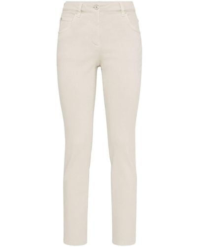 Brunello Cucinelli Mid-rise Skinny Jeans - Natural
