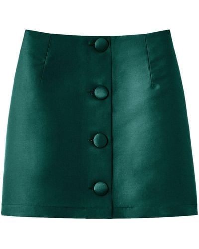 D'Estree Lucio Button-up Skirt - Green