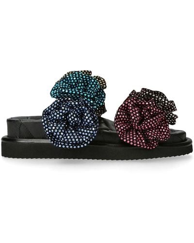 Kurt Geiger Orson Bloom Slip-on Sandals - Black