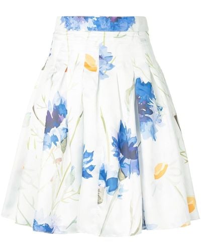 Bambah Carnation mini skirt - Blanc