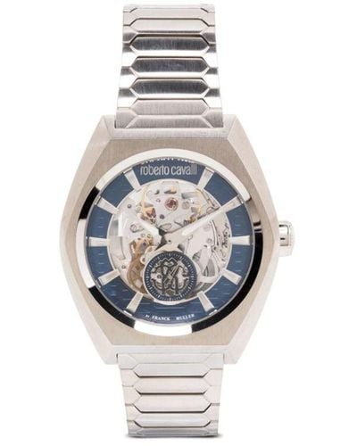 Roberto Cavalli Skeleton 35mm 腕時計 - ホワイト