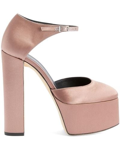 Giuseppe Zanotti Bebe 150mm Satin Court Shoes - Pink