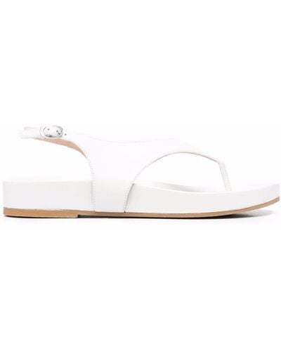 Stuart Weitzman Summer Thong Open-toe Sandals - White