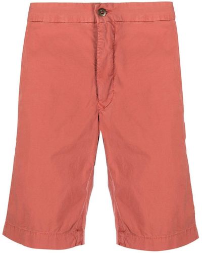 Incotex Knee-length Chino Shorts - Red