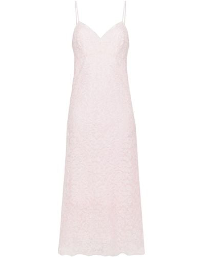 Ermanno Scervino Corded-lace Maxi Dress - Pink