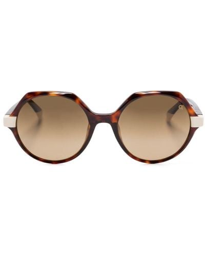 Etnia Barcelona Fontana Round-frame Sunglasses - Natural