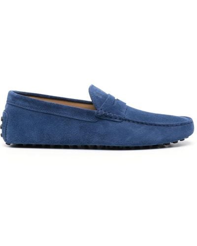 Tod's Gommino Driving Leather Loafers - Blue