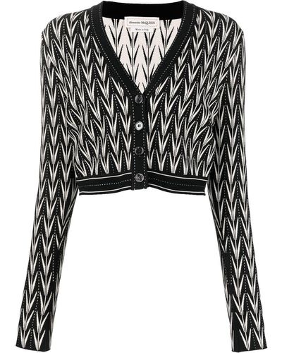 Alexander McQueen Cardigan court - Noir