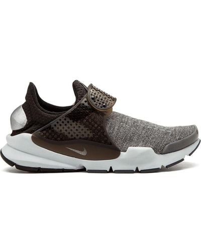 Nike Sock Dart Se Premium "dark Gery/black/pure Platinum" Sneakers - Brown