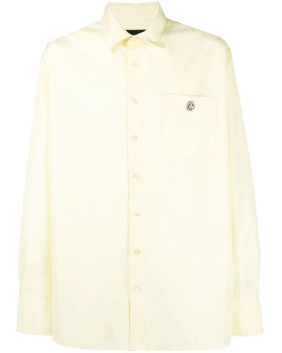 BOTTER Camisa lisa de manga larga - Amarillo