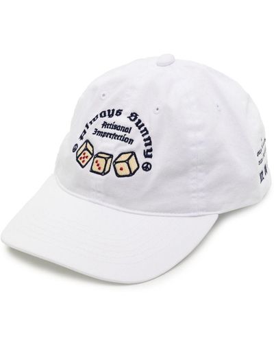 ROKH Cappello da baseball con applicazione - Bianco