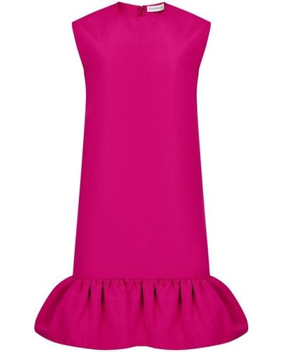 Nina Ricci Sleeveless Peplum Hem Minidress - Pink