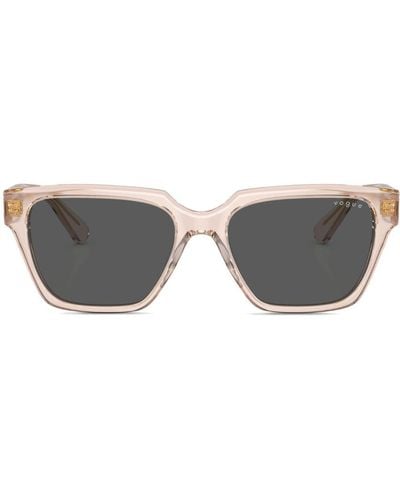 Vogue Eyewear Oversize-frame Logo-print Sunglasses - Gray
