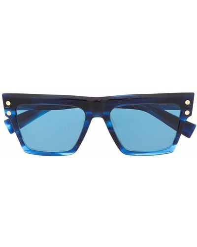 BALMAIN EYEWEAR Square-frame Sunglasses - Blue