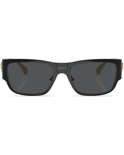 Versace Rectangle-frame Sunglasses - Black