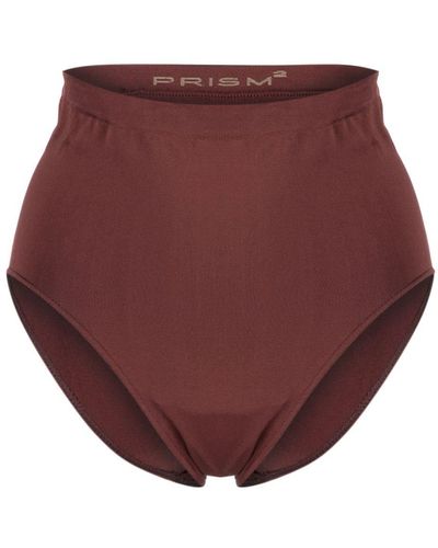 Prism Bragas de bikini de talle alto - Rojo
