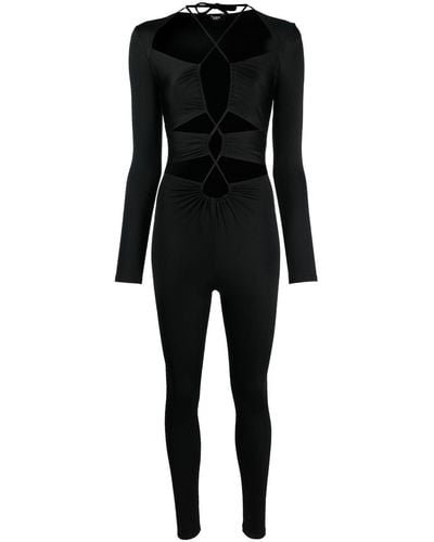Noire Swimwear Jumpsuit Met Uitgesneden Detail - Zwart