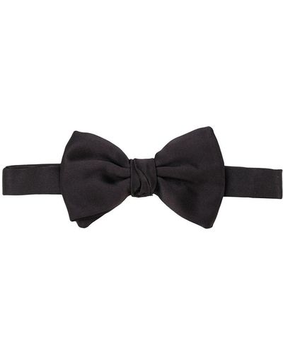 Giorgio Armani Silk Bow Tie - Black