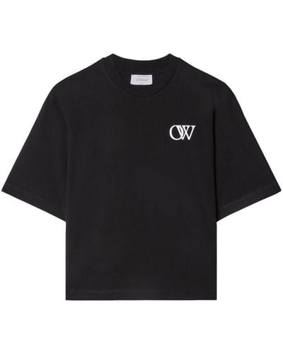 Off-White c/o Virgil Abloh T-shirt Met Logoprint - Zwart