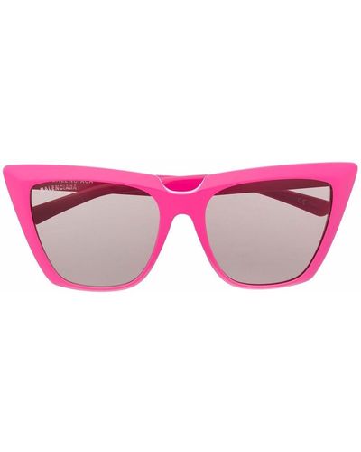 Balenciaga Sonnenbrille mit Cat-Eye-Gestell - Pink