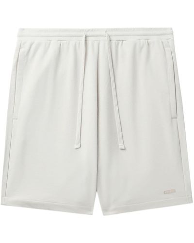 Izzue Cotton Track Shorts - White