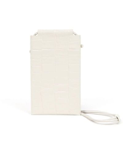 Maison Margiela Leather Phone Pouch - White