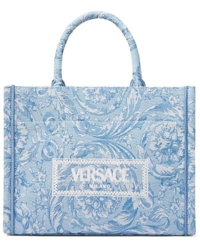 Versace バロッコ アテナ ハンドバッグ S - ブルー