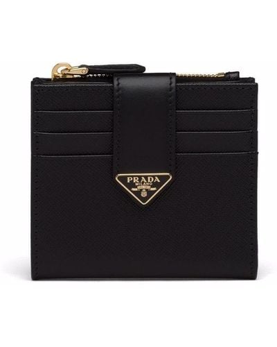 Prada Saffiano Leather Wallet - Black