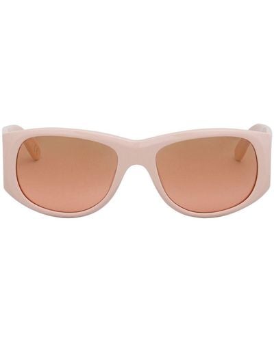 Marni Ovale Sonnenbrille - Pink