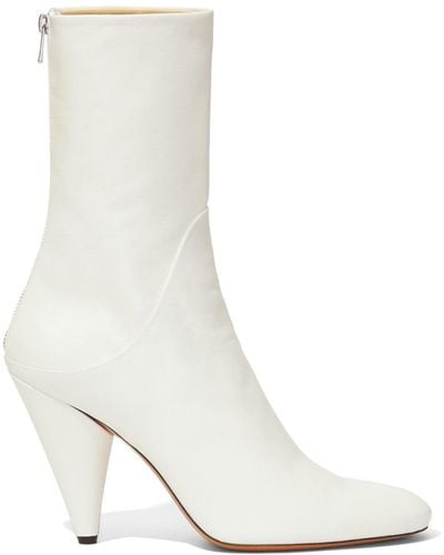 Proenza Schouler Botines Cone con tacón de 85mm - Blanco