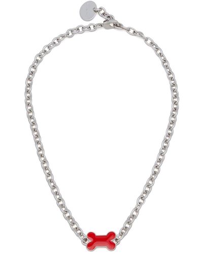 Marni Charm-detail Chain-link Necklace - Metallic