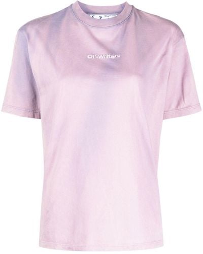 Off-White c/o Virgil Abloh オフホワイト ロゴ Tシャツ - ピンク