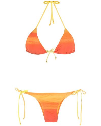 Amir Slama Ombré Bikini Set - Orange