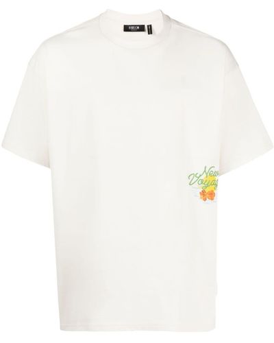 FIVE CM Camiseta con motivo gráfico y manga corta - Blanco