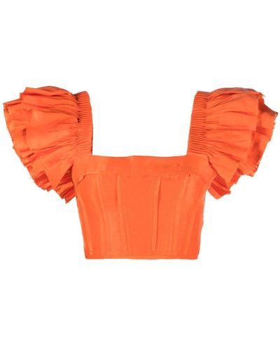 Aje. Cropped Top - Oranje