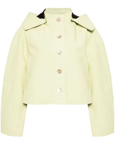 Ulla Johnson Hooded Cropped Jacket - Natural