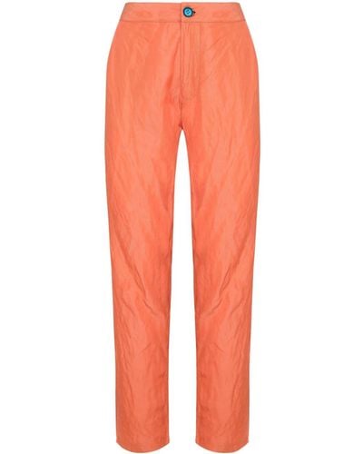 UMA | Raquel Davidowicz Mid-rise Cropped Pants - Orange