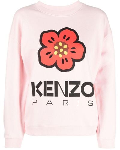KENZO Boke Flower Cotton Sweatshirt - Pink