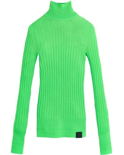 Marc Jacobs Lightweight Ribbed Turtleneck Top - Green