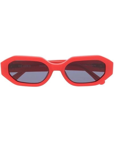 Linda Farrow Gafas de sol Irene con montura rectangular - Rojo