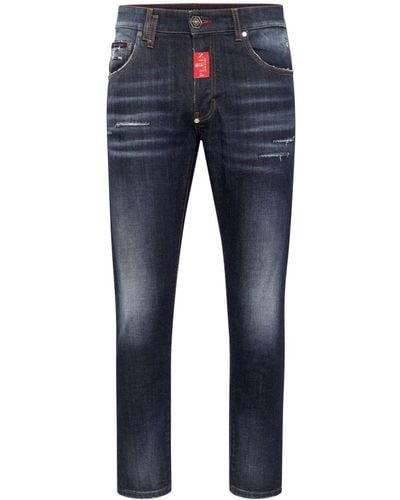 Philipp Plein Mid-rise Skinny Jeans - Blue