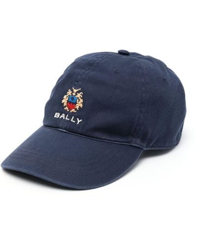 Bally Logo-Embroidered Cotton Baseball Cap - Blue