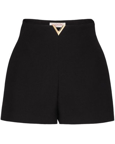 Valentino Garavani Crepe Couture Tailored Shorts - Black