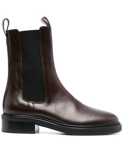 Aeyde Jack Leather Ankle Boots - Black