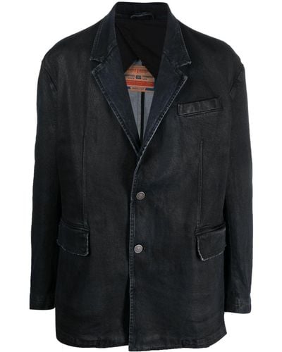 DIESEL D-blaz-s Denim Shirt Jacket - Black