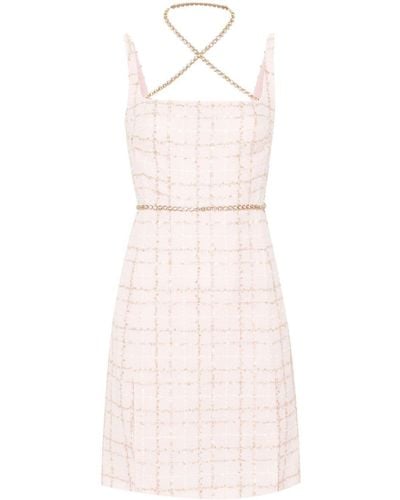 Giambattista Valli Bouclé Metallic Mini Dress - Pink