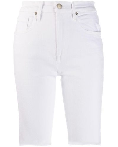FRAME Le Vintage Bermuda Shorts - White