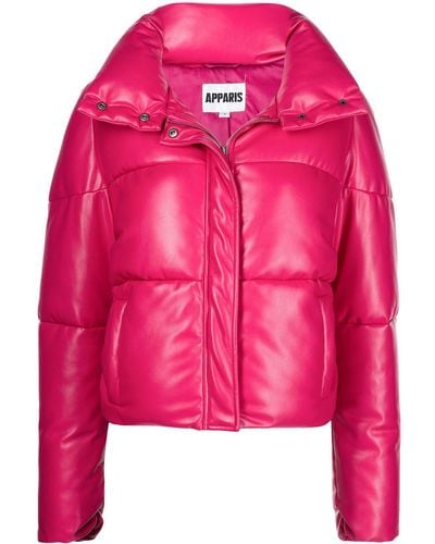 Apparis Quilted Puffer Jacket - Pink