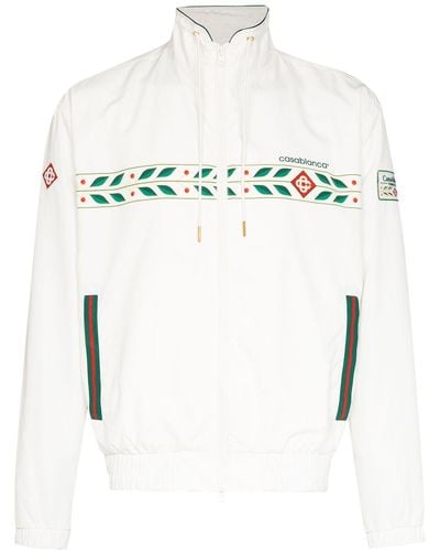 Casablancabrand Sportjacke mit geometrischem Print - Weiß