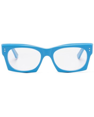 Marni Brille mit eckigem Gestell - Blau
